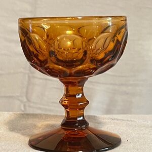 Imperial Glass-Ohio Provincial Amber Champagne Sherbet Glass